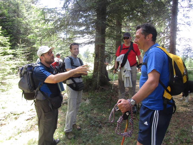 Salvatore, bruno antonio e Alberto vicino a un albero